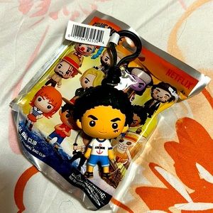 Netflix One Piece Young Monkey D. Luffy Key Bag Clip Figure
